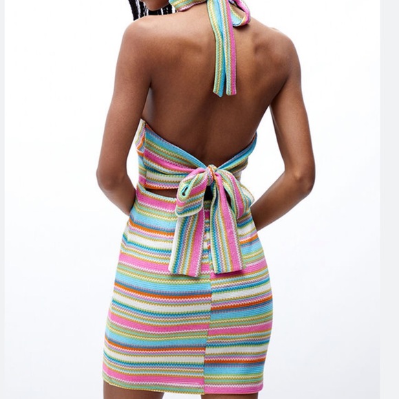 Pacsun Kendall and Kylie Crochet Halter Dress - Picture 3 of 6